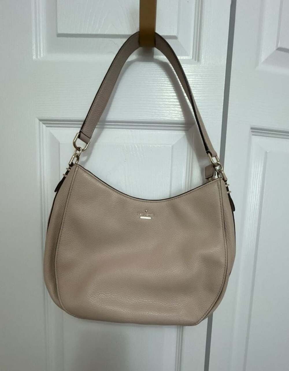 Kate Spade Oakwood Street Leather Hobo Shoulder Bag Tusk